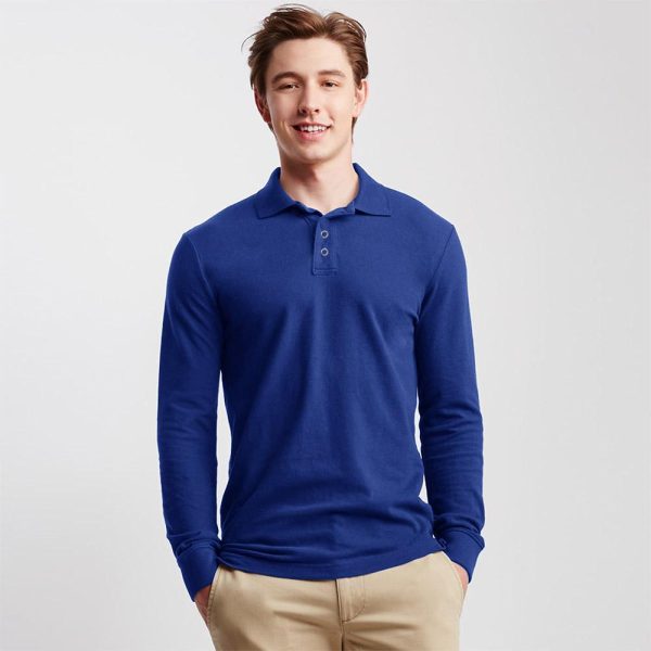 ID Classic Creations Long Sleeve Minor Fault Polo Shirt - 图片 2