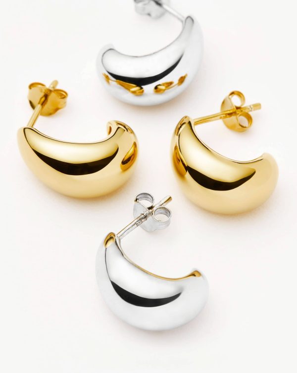 Savi Dome Mini Hoop Earring Set | Mixed Metal - 图片 5