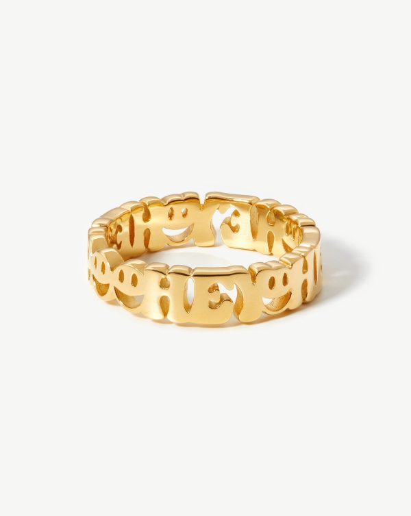 Say Hey Stacking Ring | 18ct Gold Vermeil