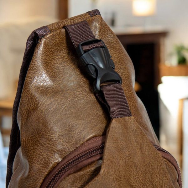 Shoulder Bag Estilo Couro com Porta USB - 图片 5