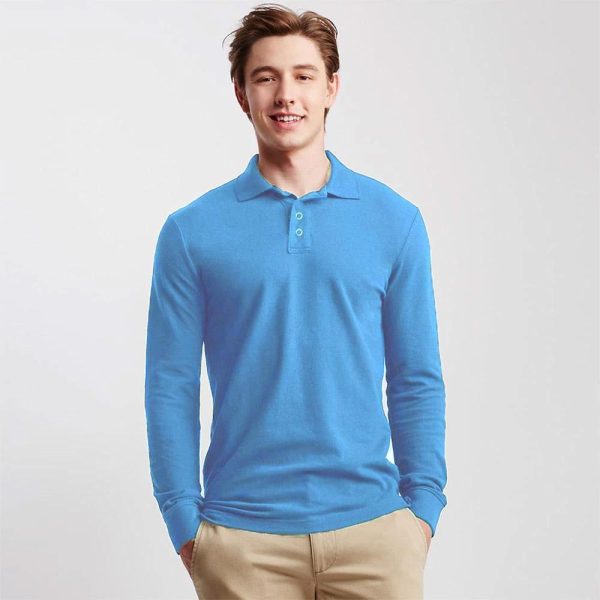 ID Classic Creations Long Sleeve Minor Fault Polo Shirt - 图片 6