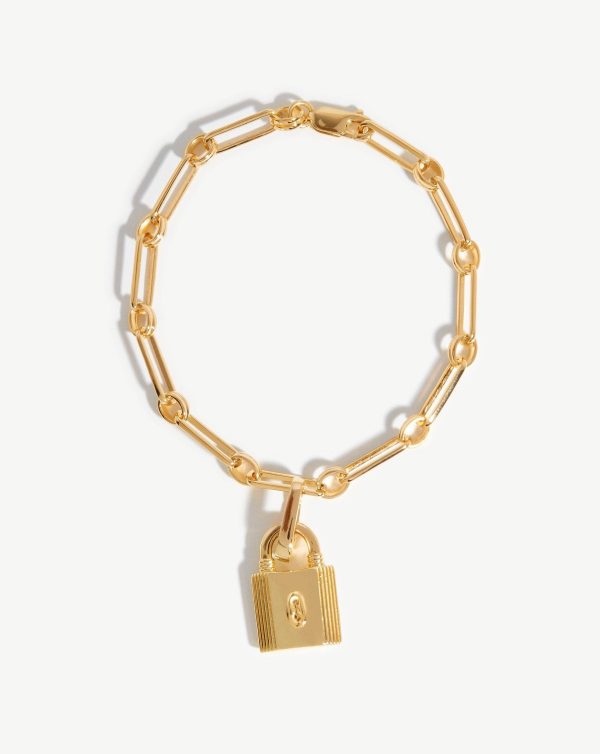 Small Ridge Padlock Aegis Chain Bracelet