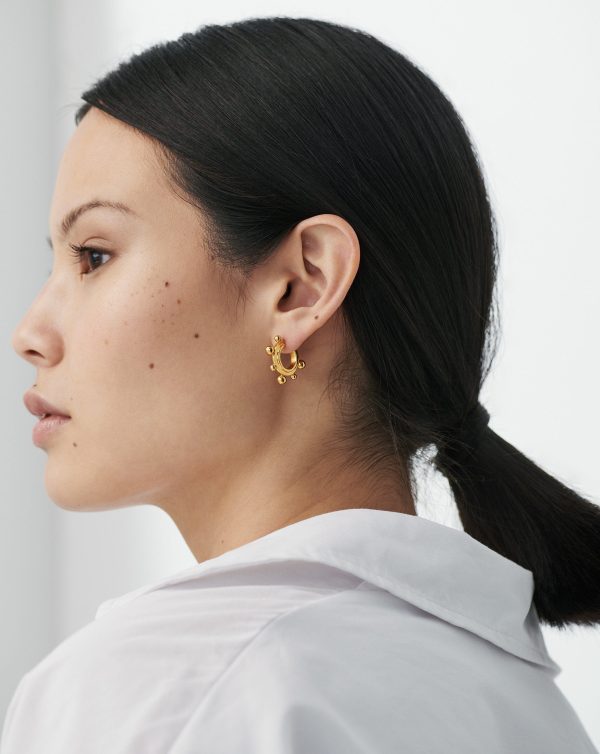 Small Sphere Hoop Earrings - 图片 3