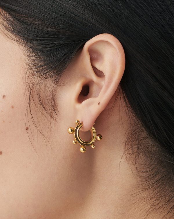 Small Sphere Hoop Earrings - 图片 2