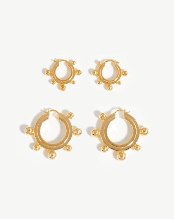 Small Sphere Hoop Earrings - 图片 5