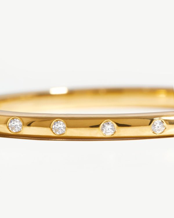 Solar Studded Ring | 18ct Gold Vermeil/Cubic Zirconia - 图片 2