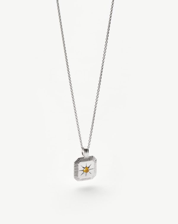 November Birthstone Pendant Necklace | Citrine/November - 图片 5