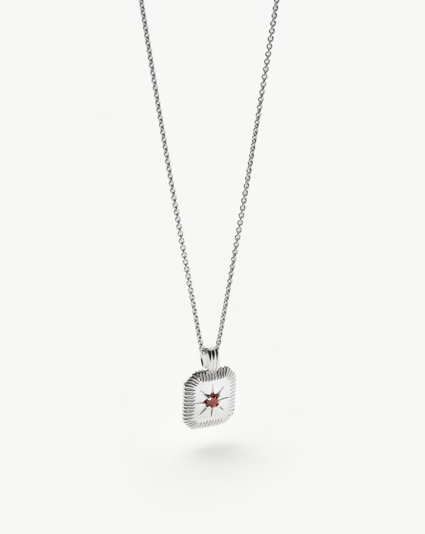 January Birthstone Pendant Necklace | Garnet/January - 图片 5