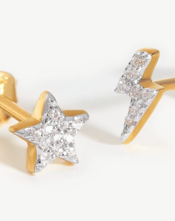 Star Struck Pave Stud Pair - 图片 4