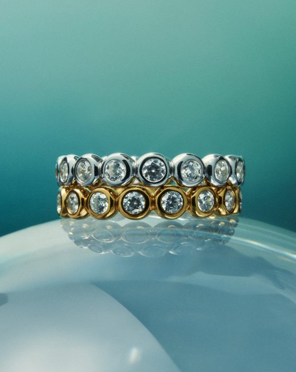 Tennis Eternity Stacking Ring | 18ct Gold Vermeil Cubic Zirconia - 图片 5