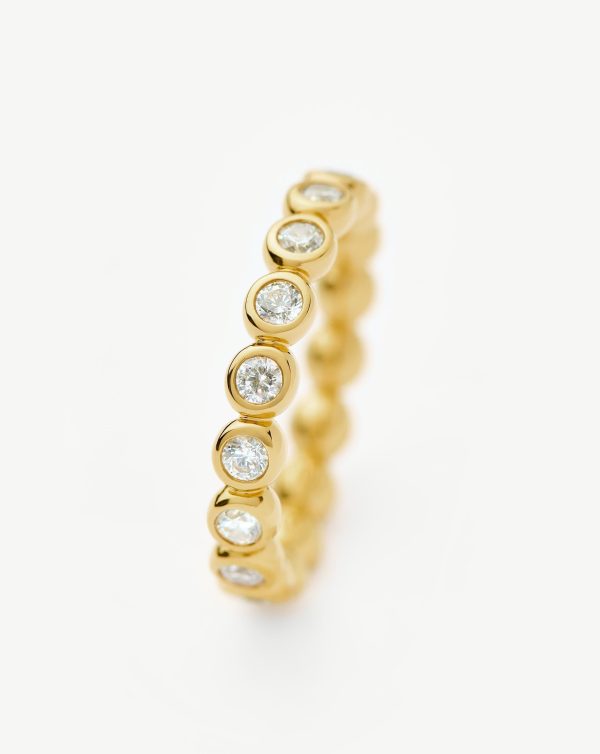 Tennis Eternity Stacking Ring | 18ct Gold Vermeil Cubic Zirconia - 图片 4